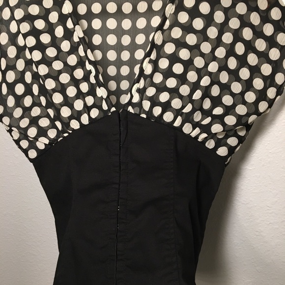 Black & White polka dot blouse - Picture 2 of 6